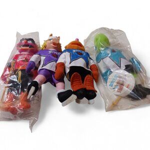1995 McDonald's Jim Henson Muppets NHL Hockey Plush Set - Set of Four Muppets